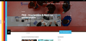 Aperçu de l'accueil de la rubrique Sciences&Ingenerie de la Sorbonne