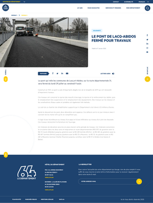 Aperçu d'une page article du site CD64